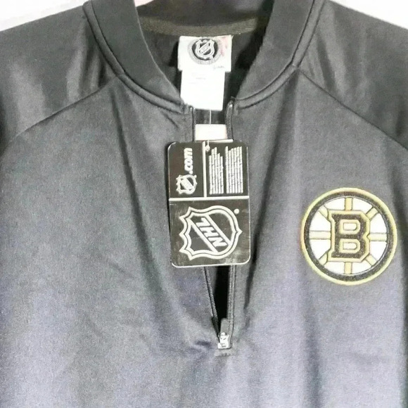 NWT NHL Hockey Boston Bruins 1/4 zip jacket size S - 34/36 - Picture 5 of 9